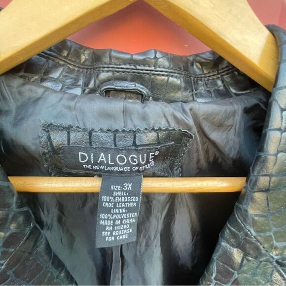 DIALOGUE EMBOSED CROC JACKET - Picture 7 of 10